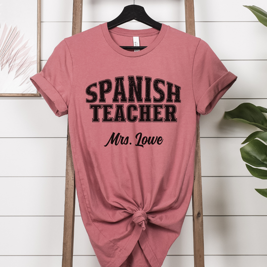 Custom Unisex Spanish Teacher T-Shirt