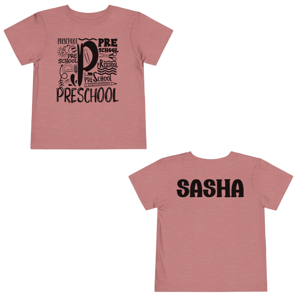 Custom Preschool Toddler T-Shirt