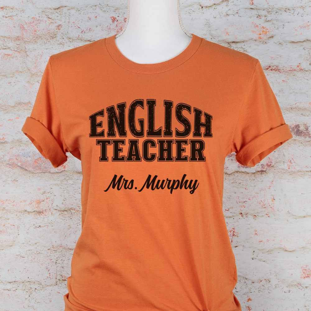 Custom Unisex English Teacher T-Shirt