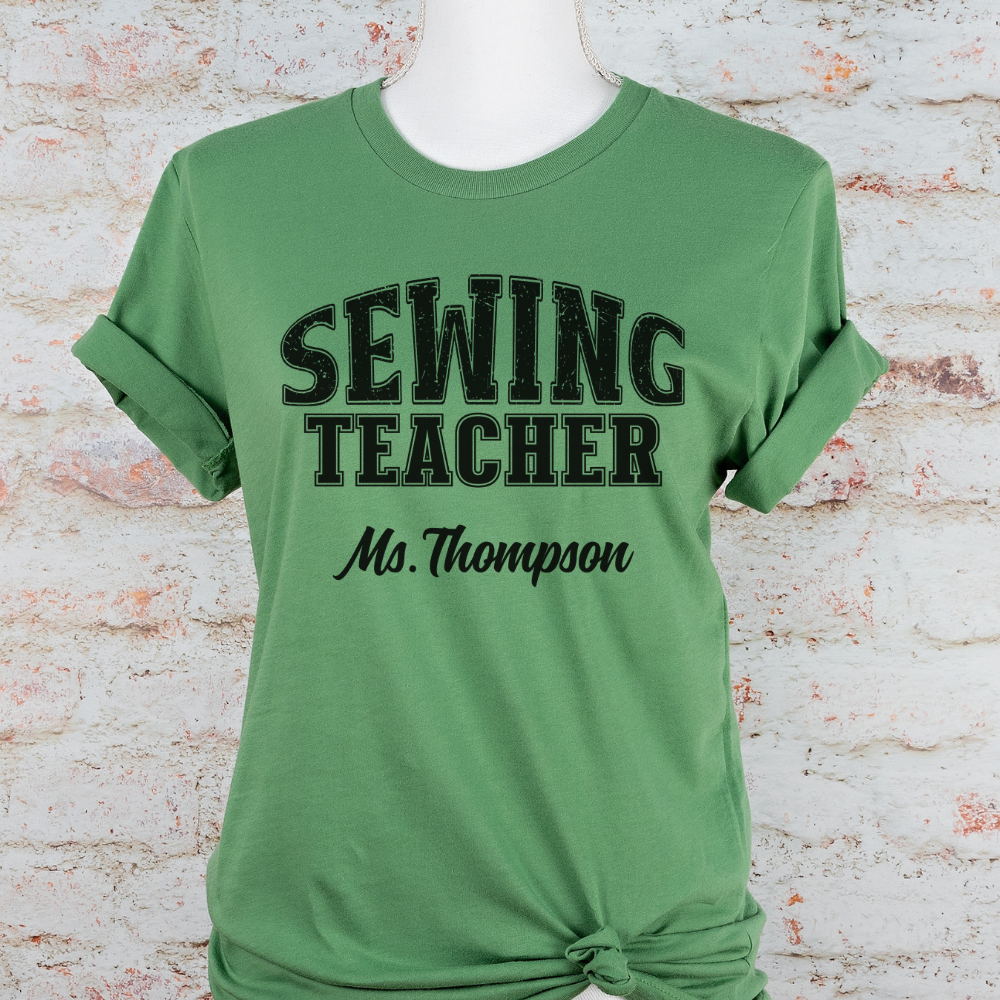 Custom Unisex Sewing Teacher T-Shirt