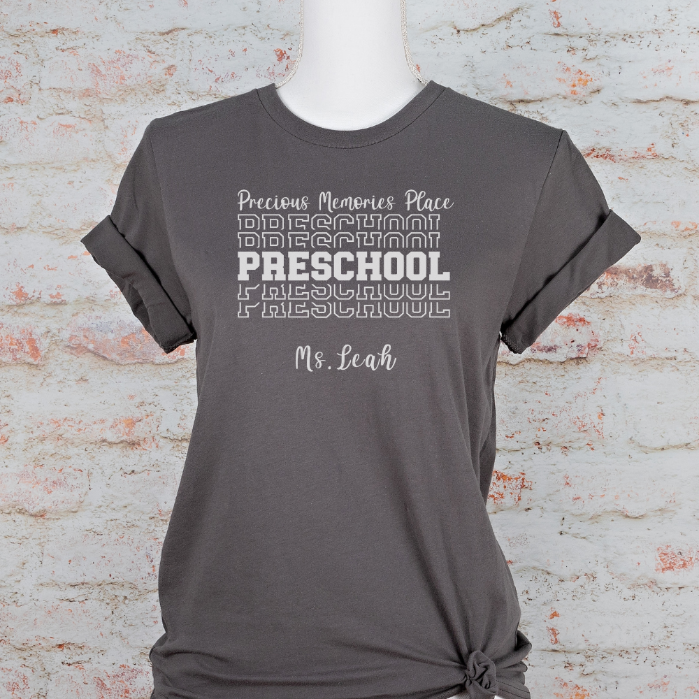 Custom Unisex Preschool Name T-Shirt