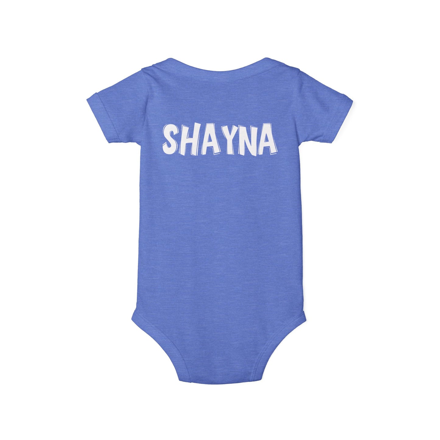 Custom School Name Infant Jersey Outlined One Piece
