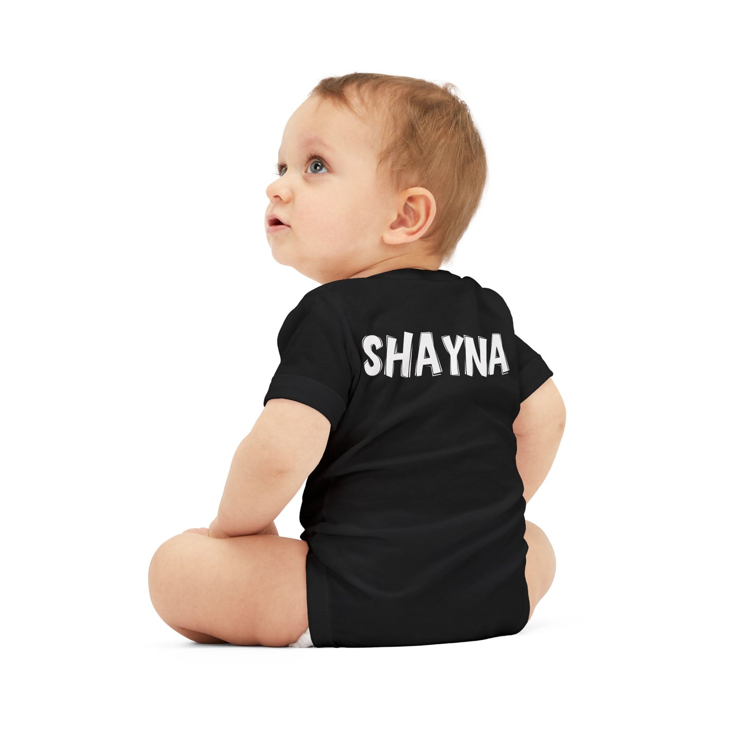 Custom School Name Infant Jersey Outlined One Piece