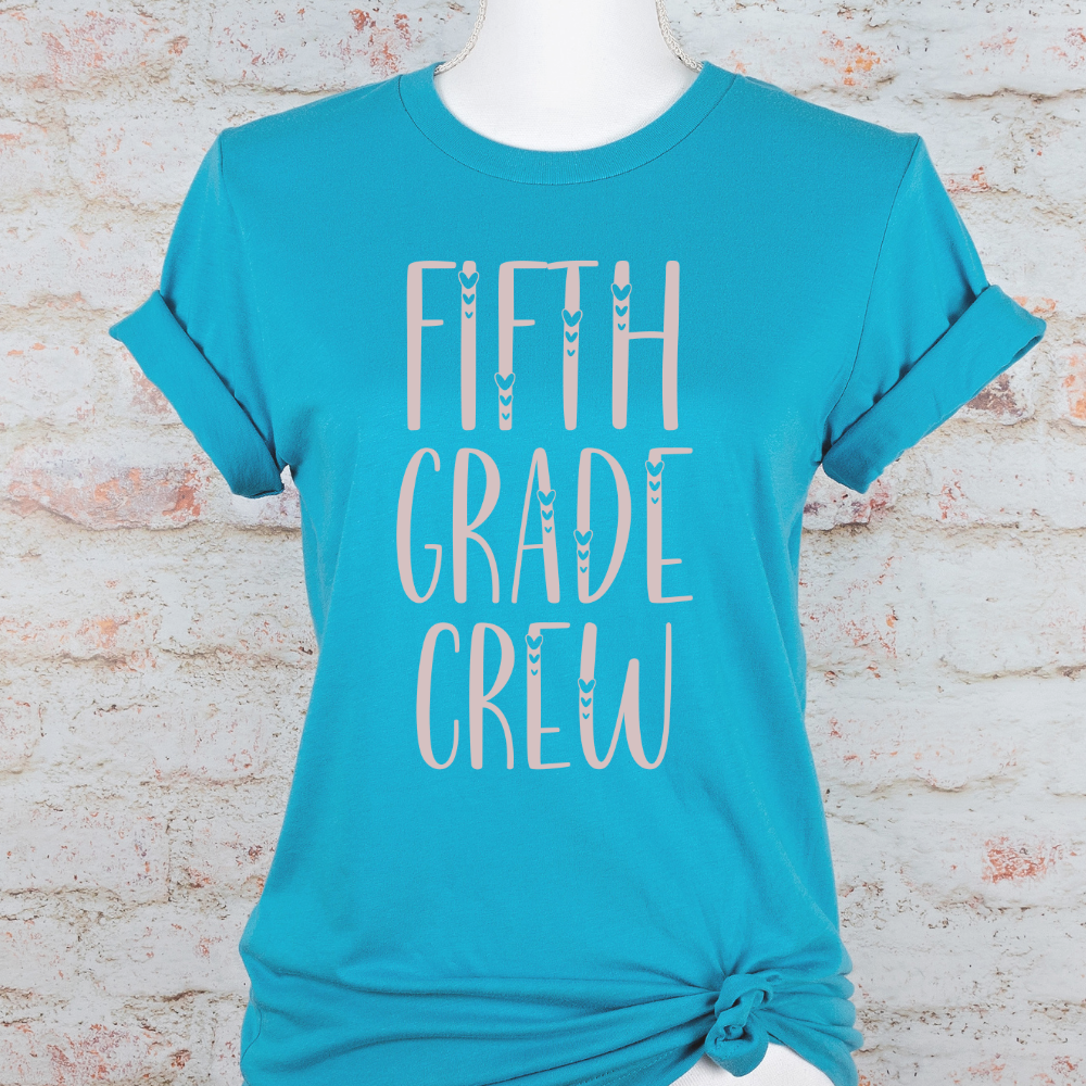 Custom Unisex Fifth Grade Crew T-Shirt