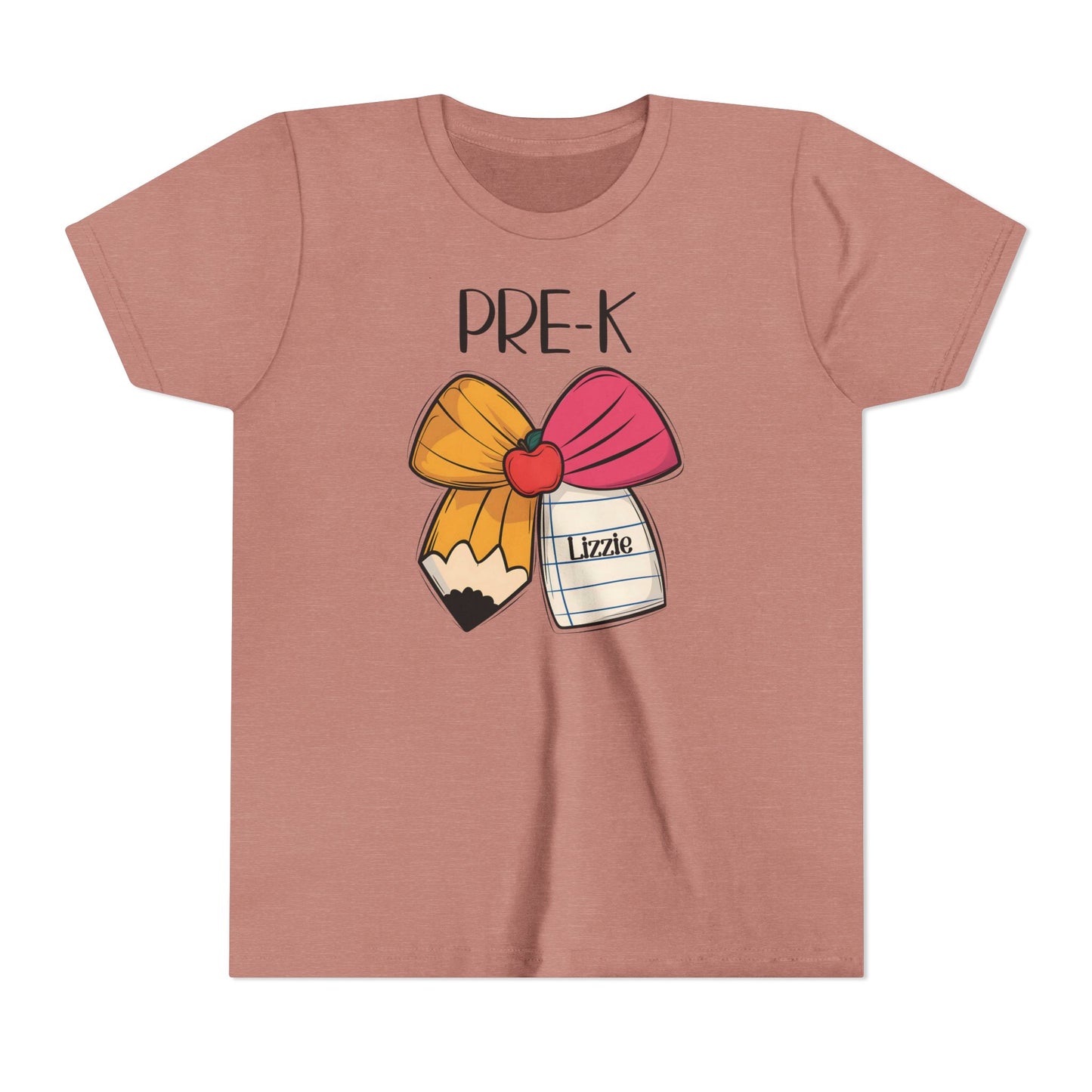 Custom Pre-K Bow Youth T-Shirt