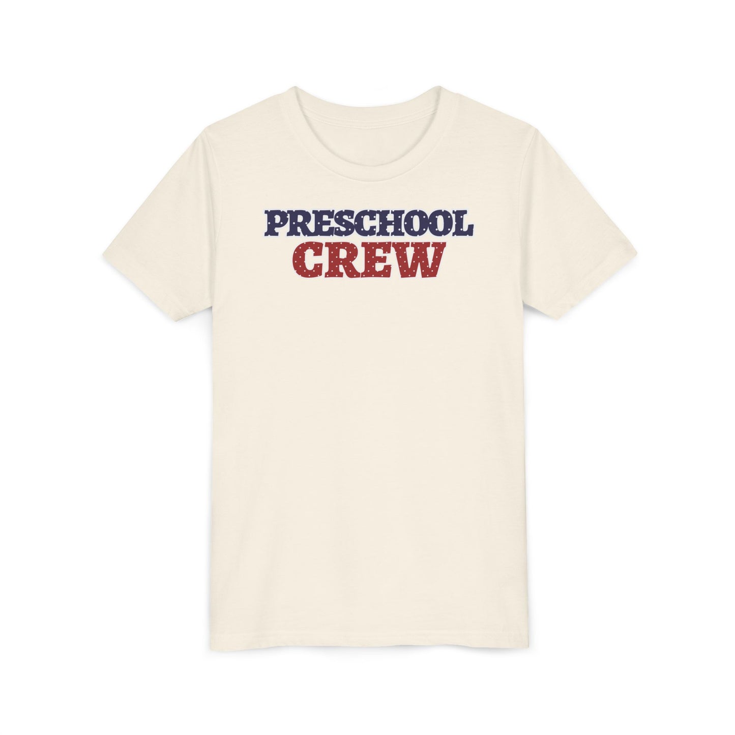 Custom Polka Dot Preschool Crew Youth T-Shirt
