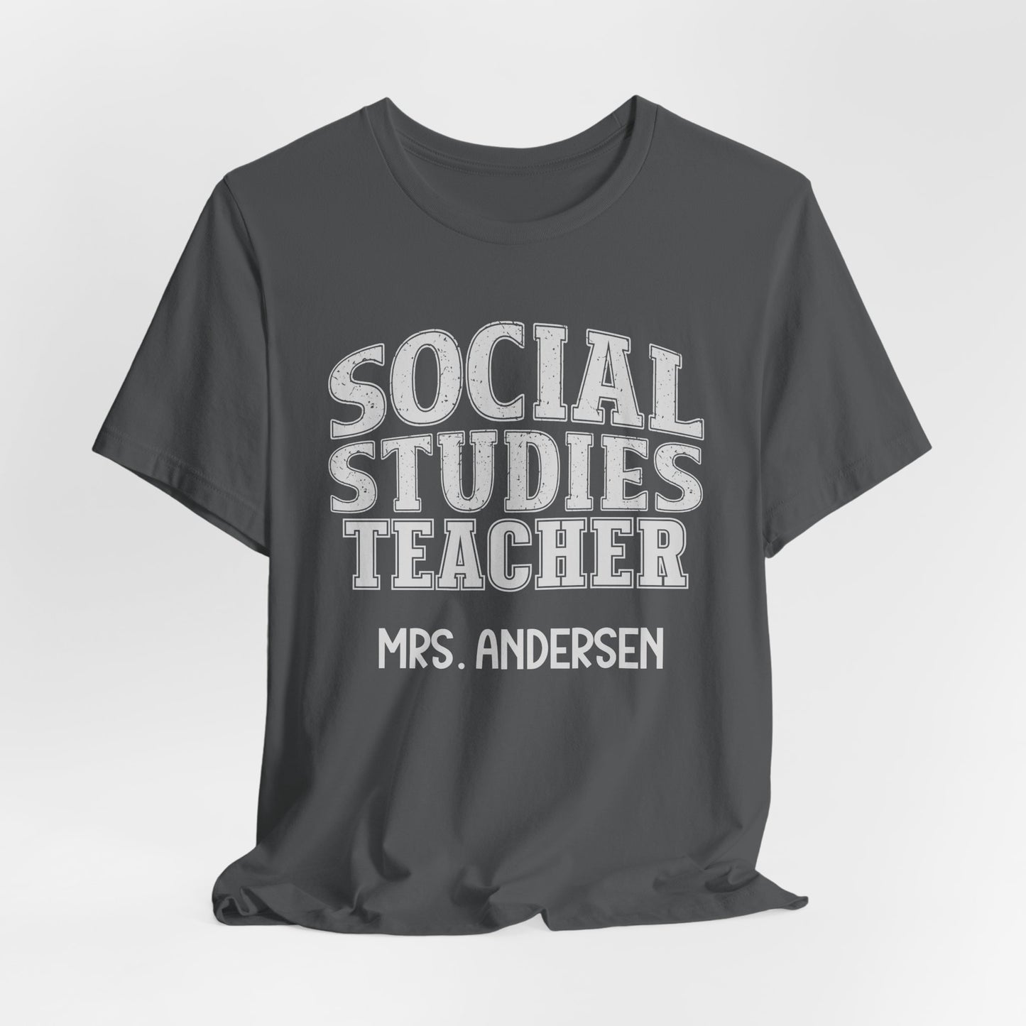 Custom Unisex Social Studies Teacher T-Shirt