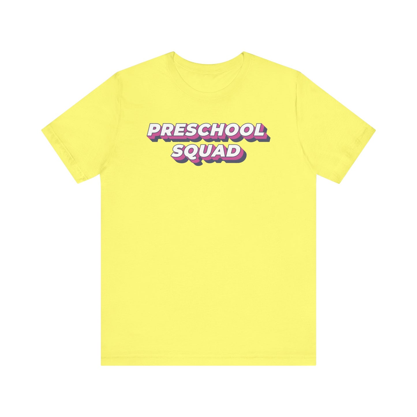 Custom Unisex Layered Preschool Squad T-Shirt