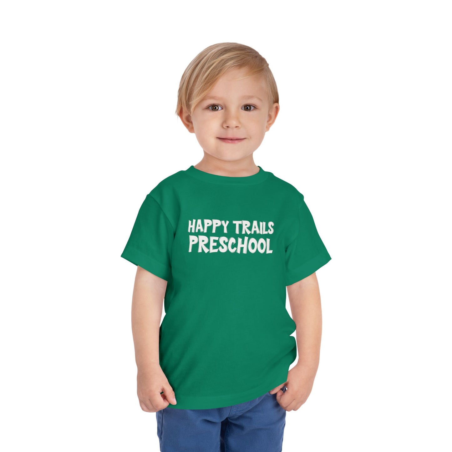 Custom School Name Toddler Outlined T-Shirt