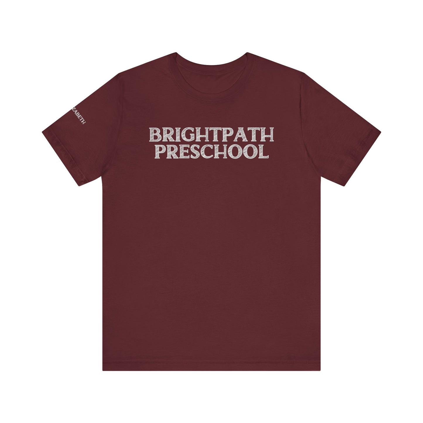 Custom Unisex Shaded School Name T-Shirt
