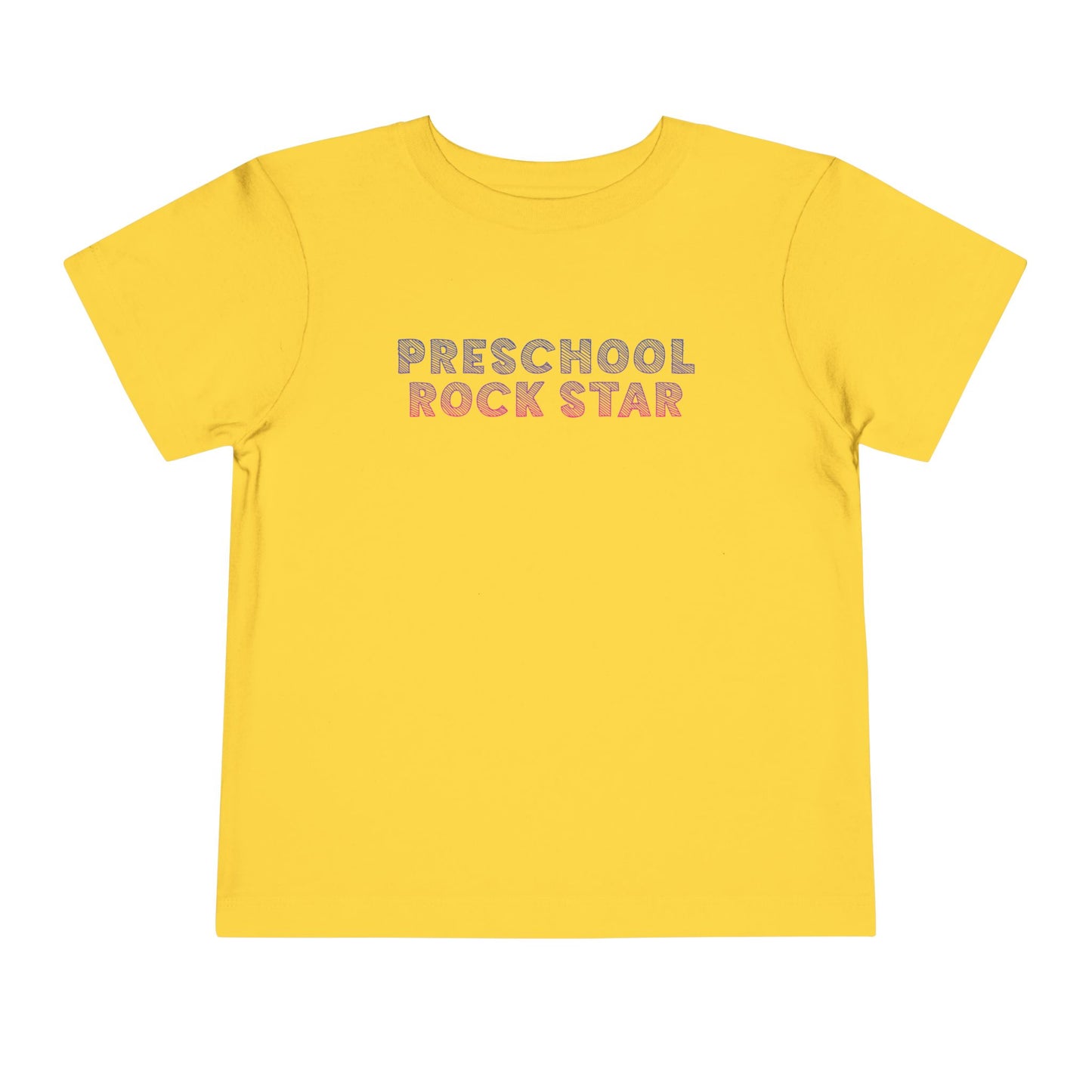 Custom Preschool Rockstar Toddler T-Shirt