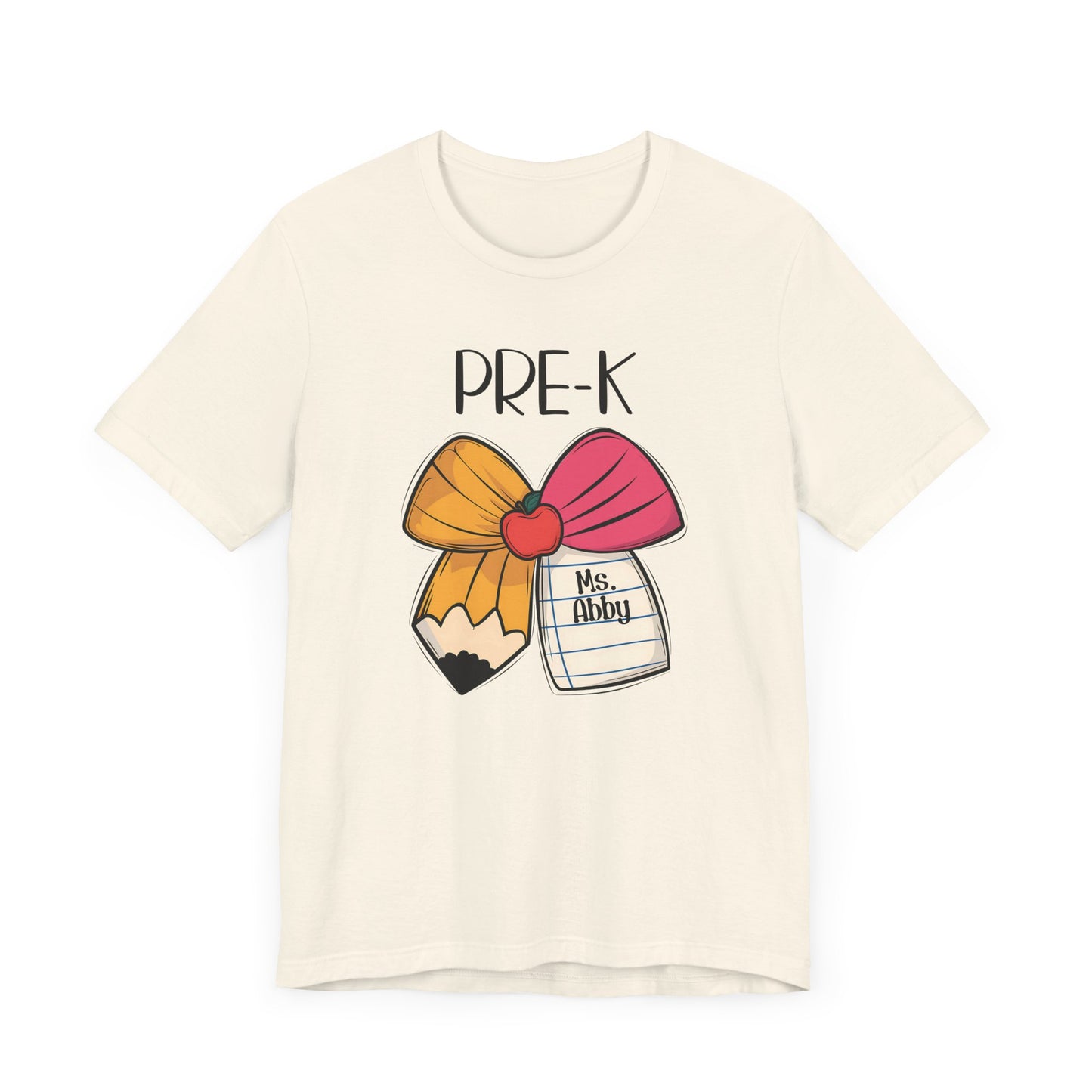 Custom Unisex Pre-K Bow T-Shirt