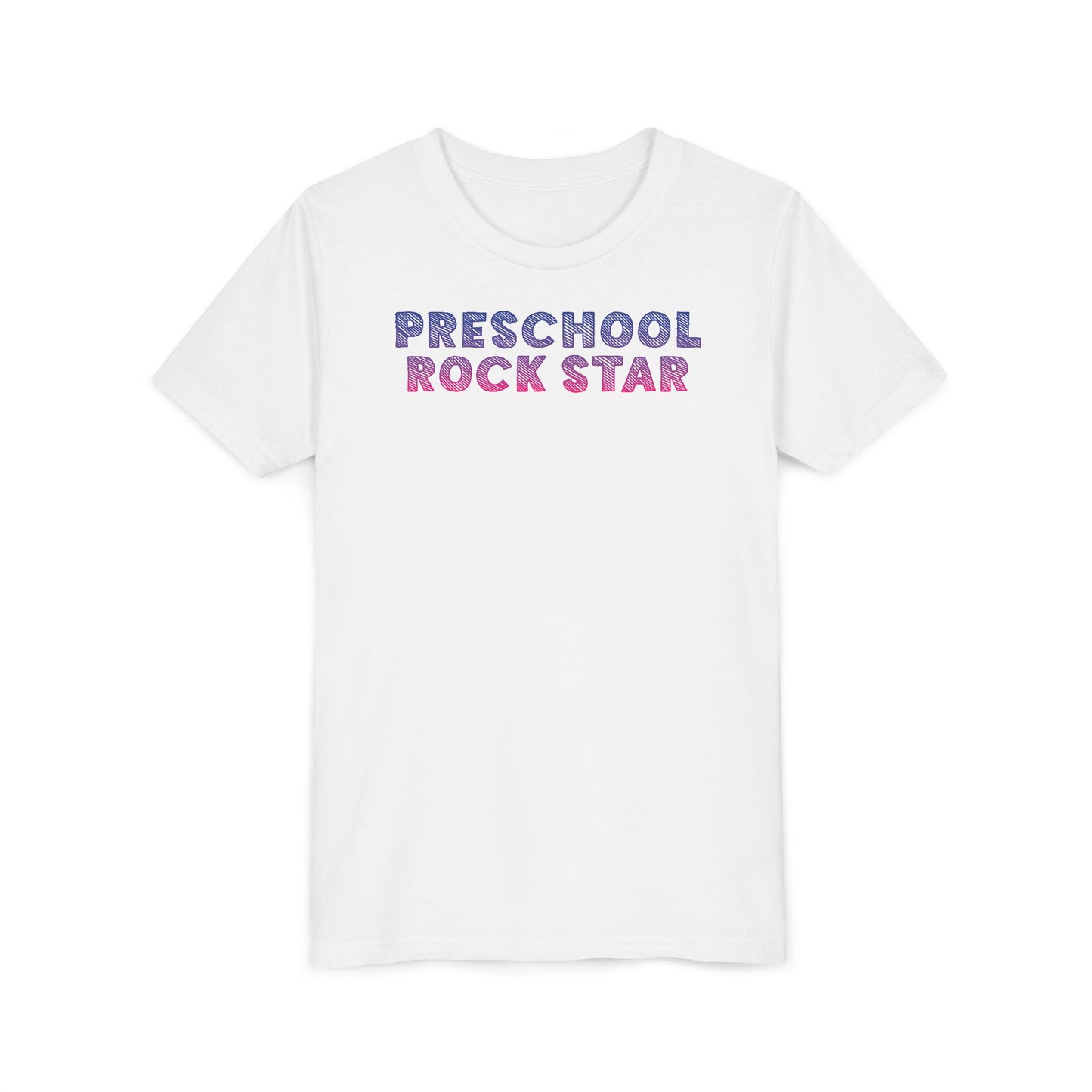 Custom Lined Preschool Rock Stars Youth T-Shirt