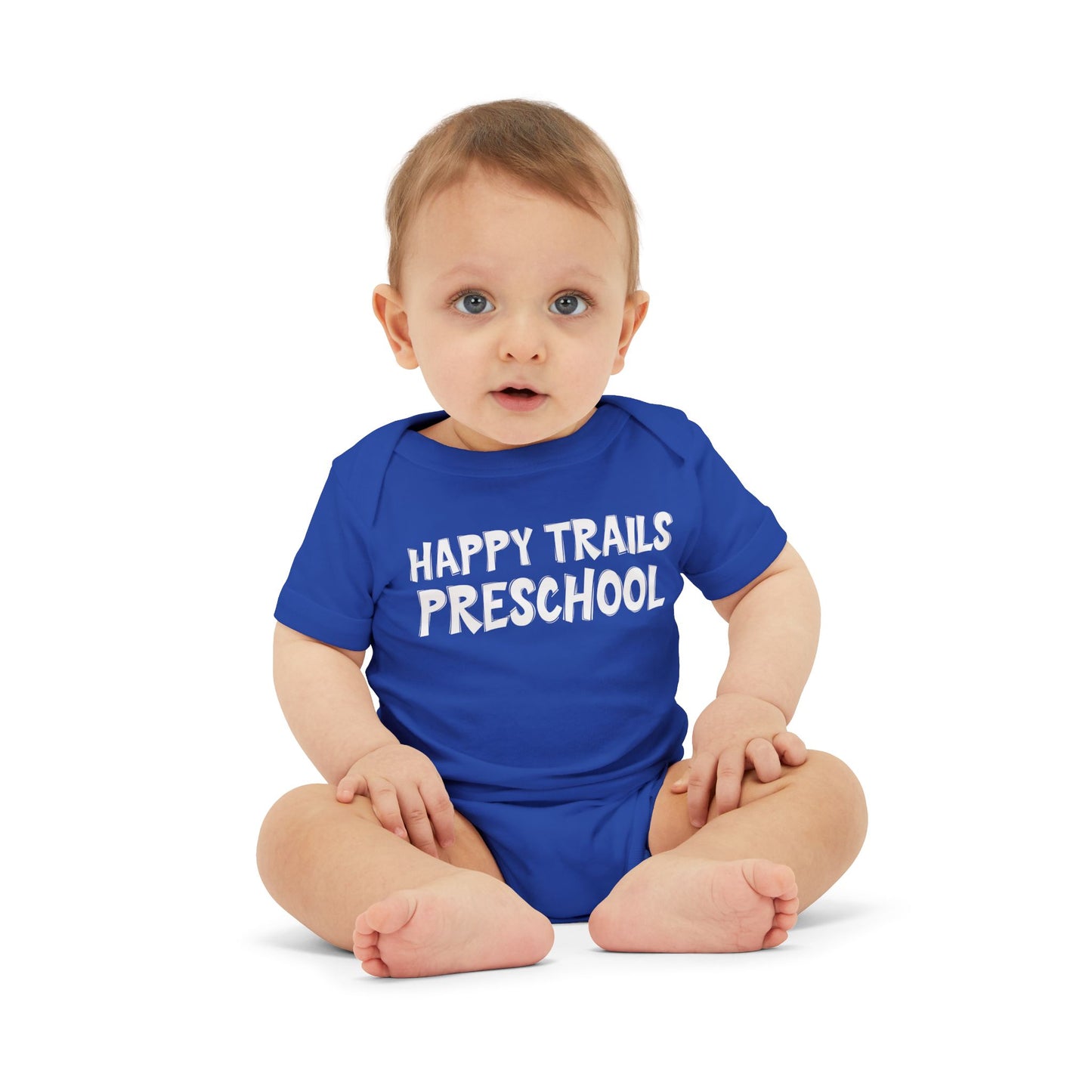 Custom School Name Infant Jersey Outlined One Piece