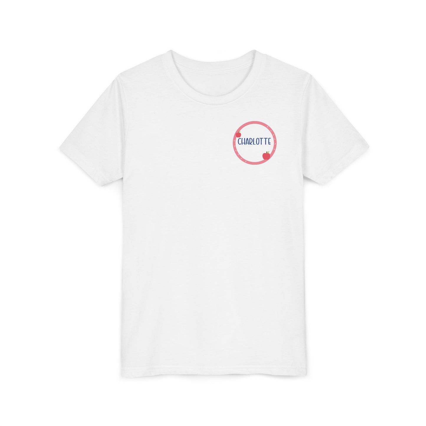 Custom Apple Circle Youth T-Shirt