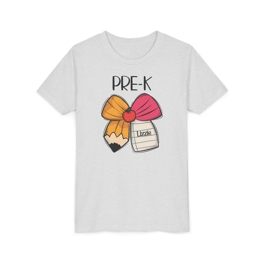 Custom Pre-K Bow Youth T-Shirt