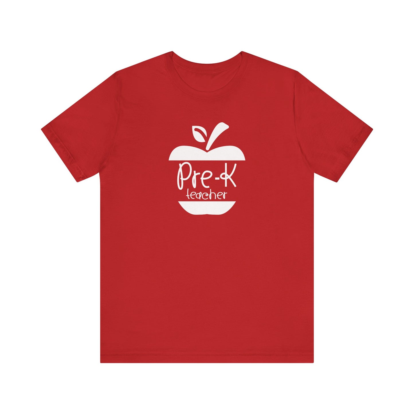 Custom Unisex Pre-K Teacher Apple Teacher T-Shirt