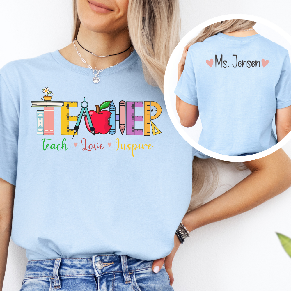 Custom Unisex Teacher Tools T-Shirt