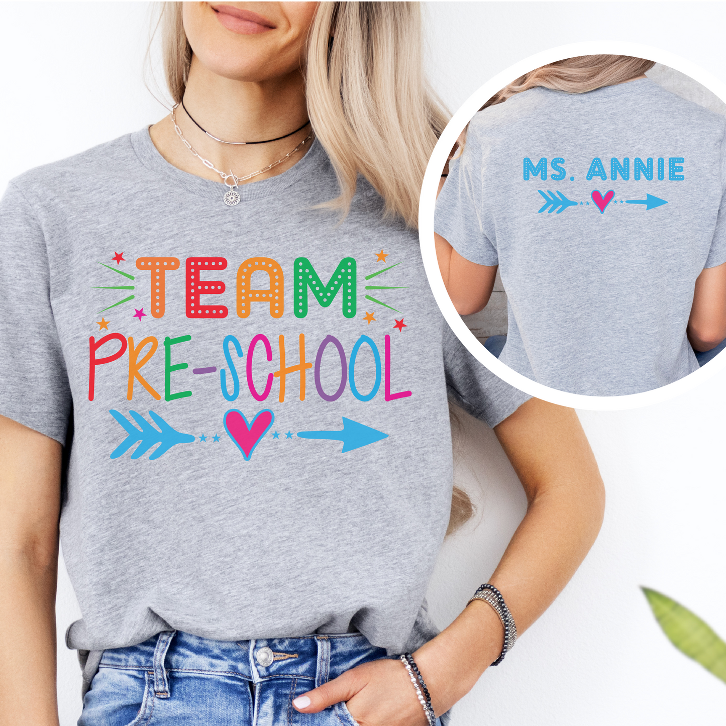 Custom Unisex Colorful Team Preschool T-Shirt