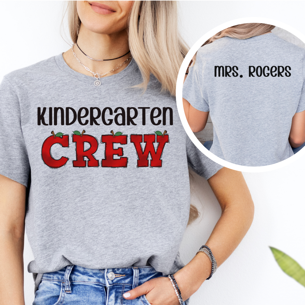 Custom Unisex Kindergarten Crew T-Shirt