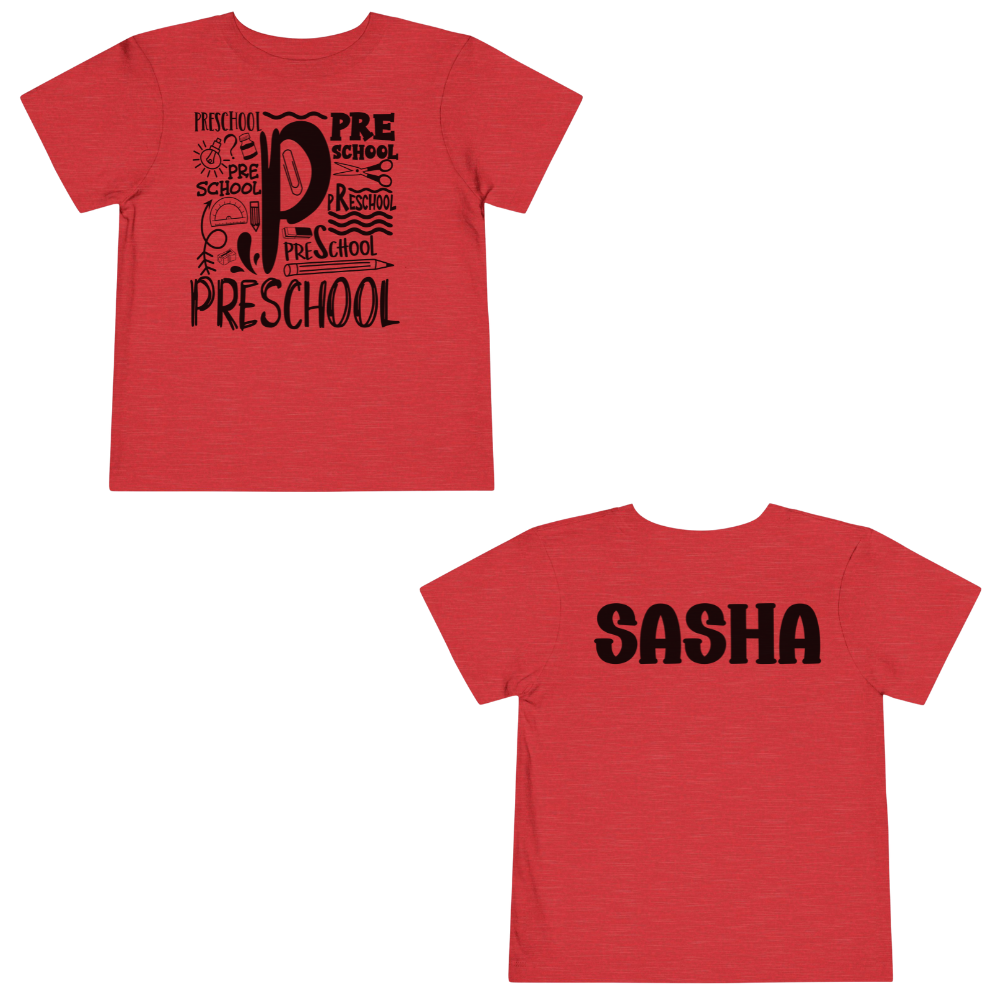 Custom Preschool Toddler T-Shirt