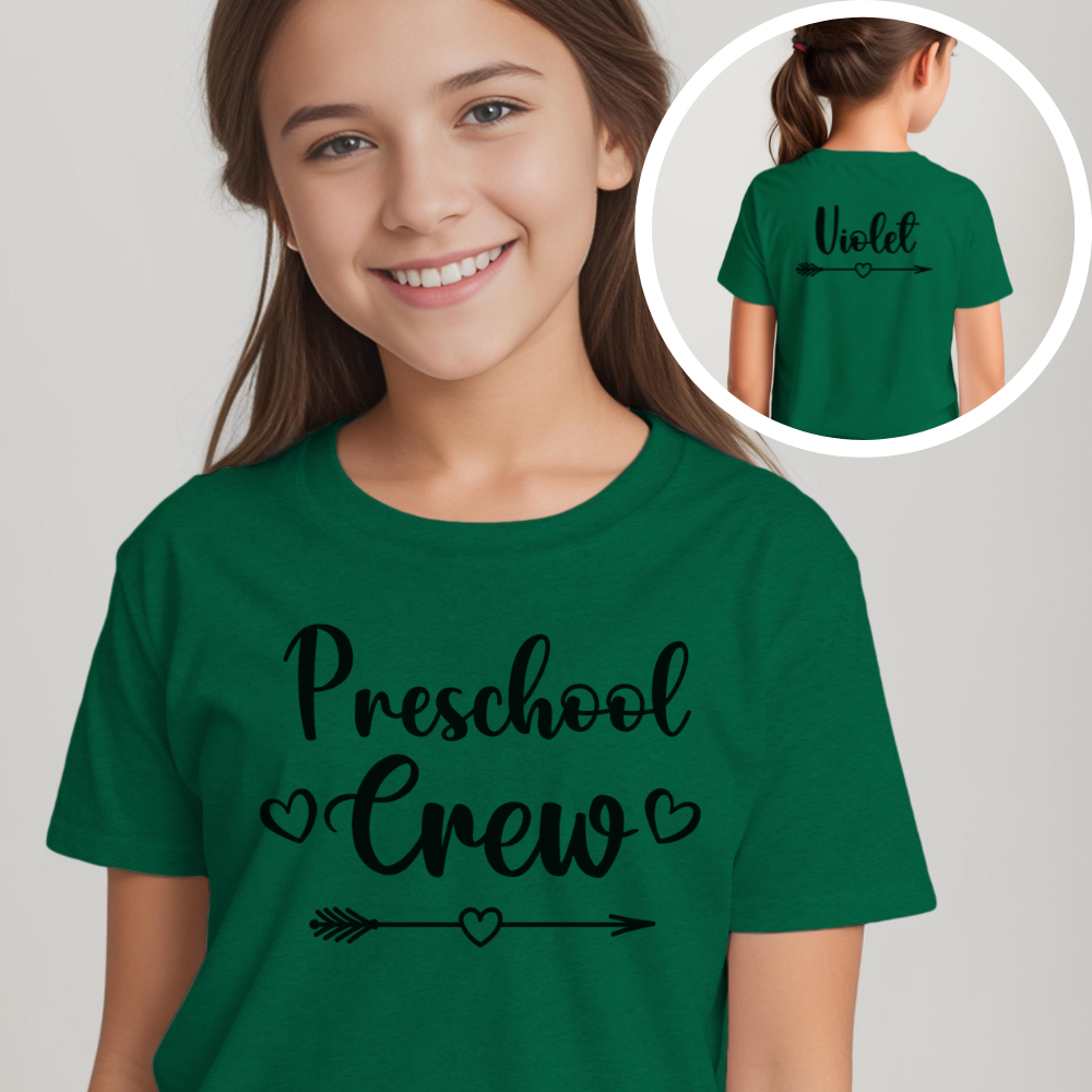 Custom Preschool Crew Youth T-Shirt