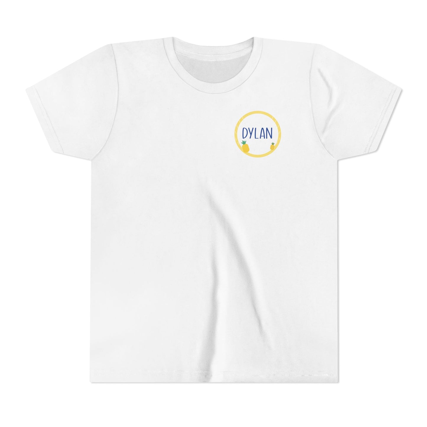Custom Pineapple Circle Youth T-Shirt