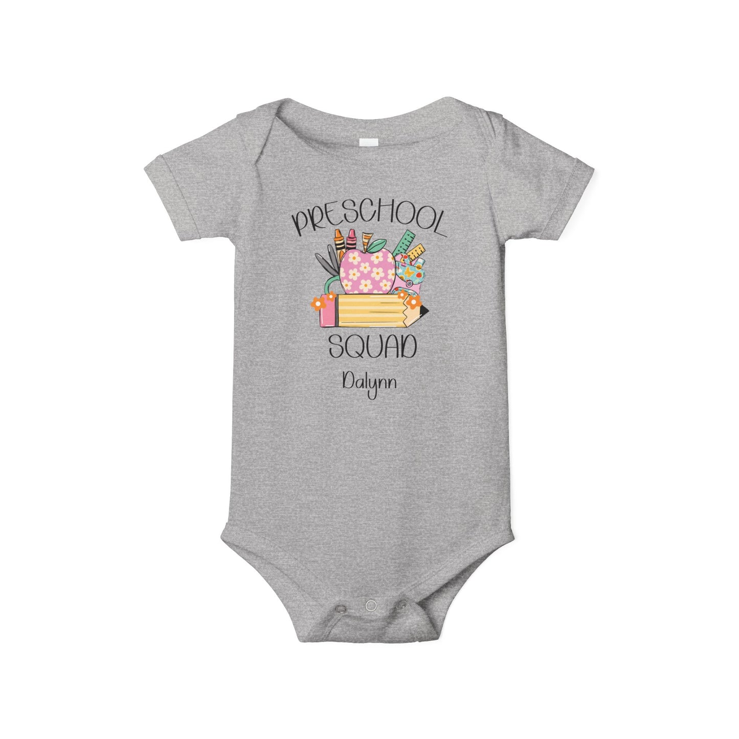 Custom Preschool Squad Infant Jersey One Piece