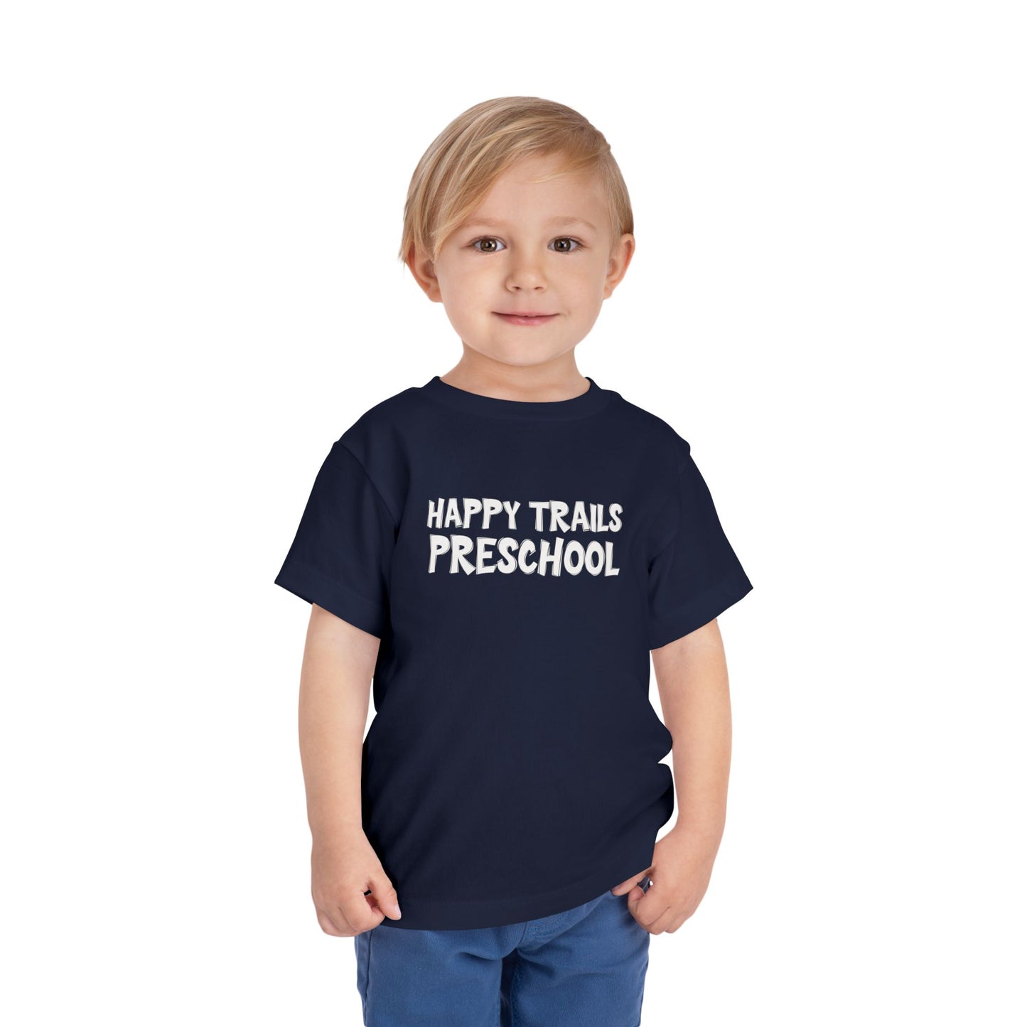 Custom School Name Toddler Outlined T-Shirt
