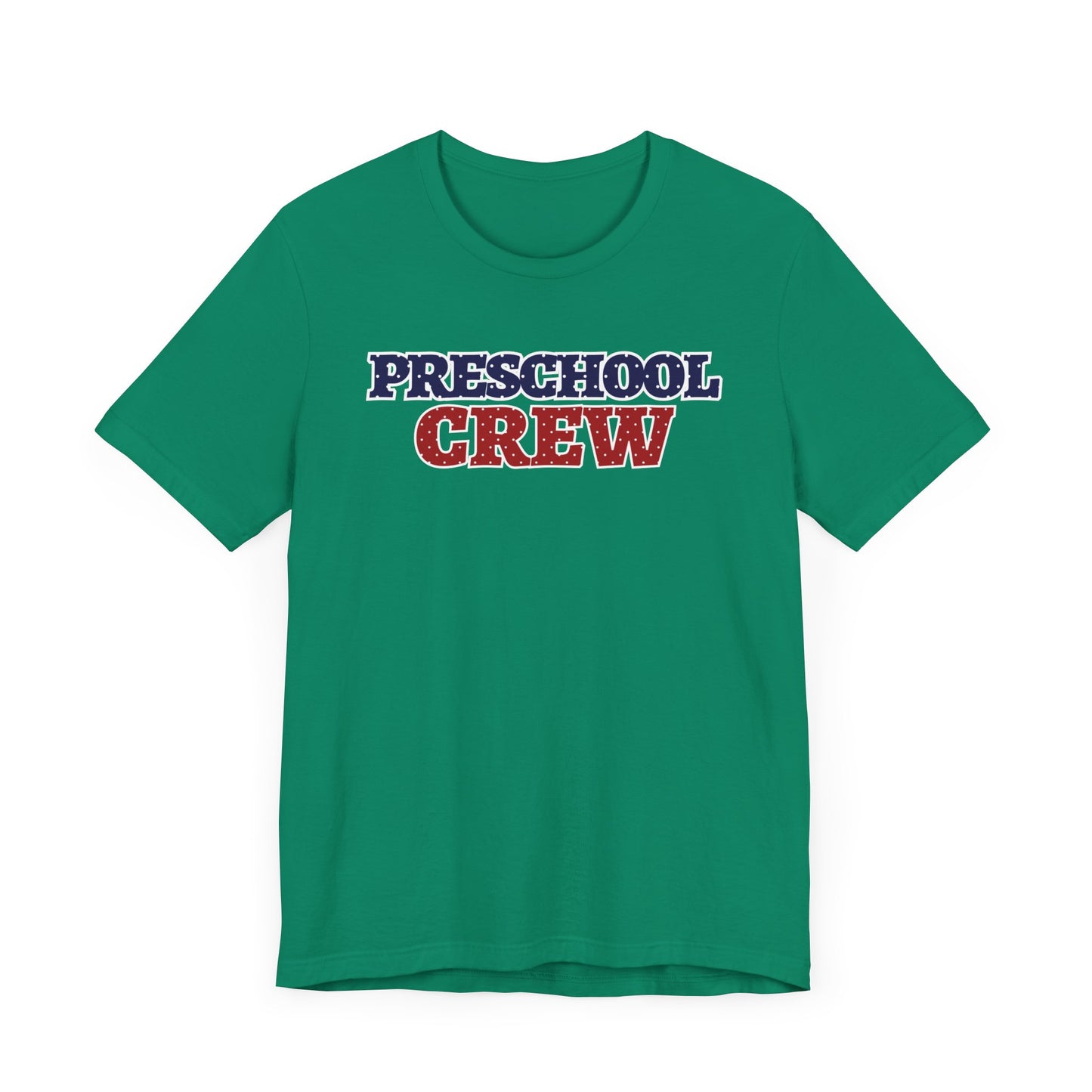 Custom Unisex Polka Dot Preschool Crew T-Shirt