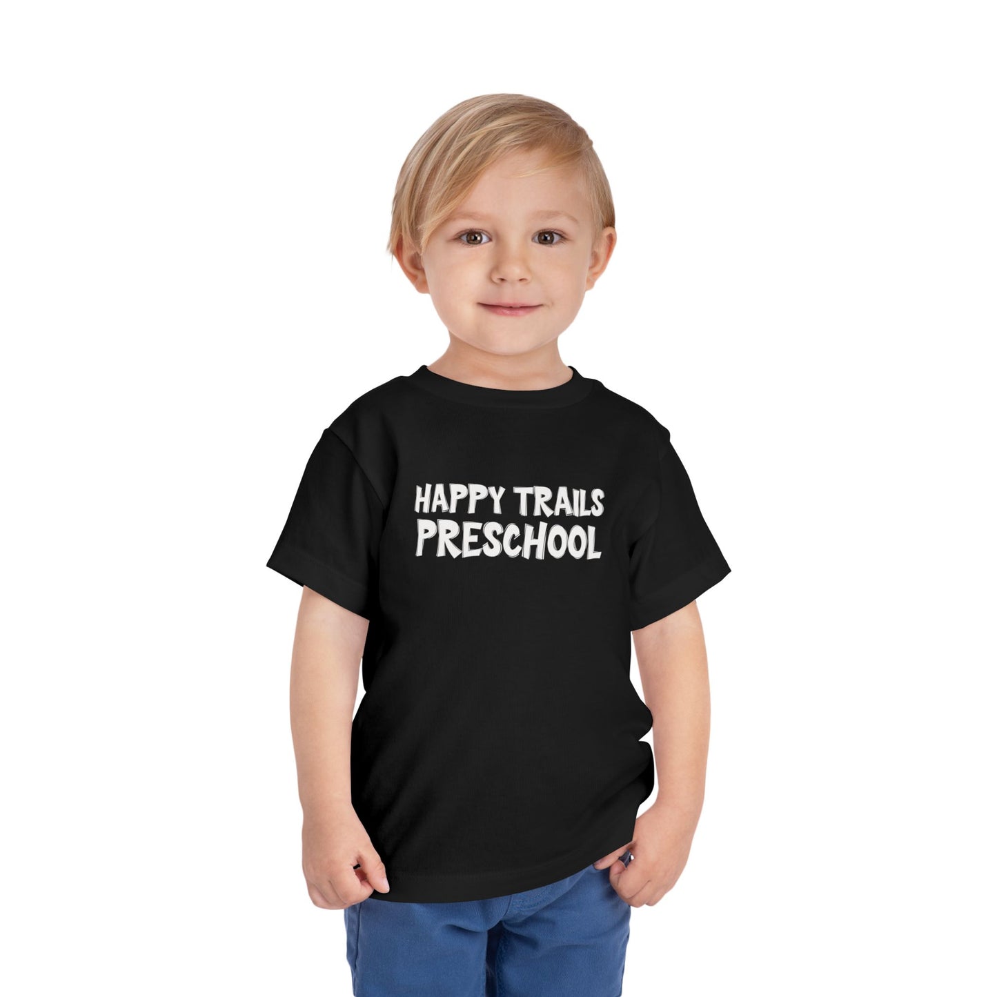 Custom School Name Toddler Outlined T-Shirt