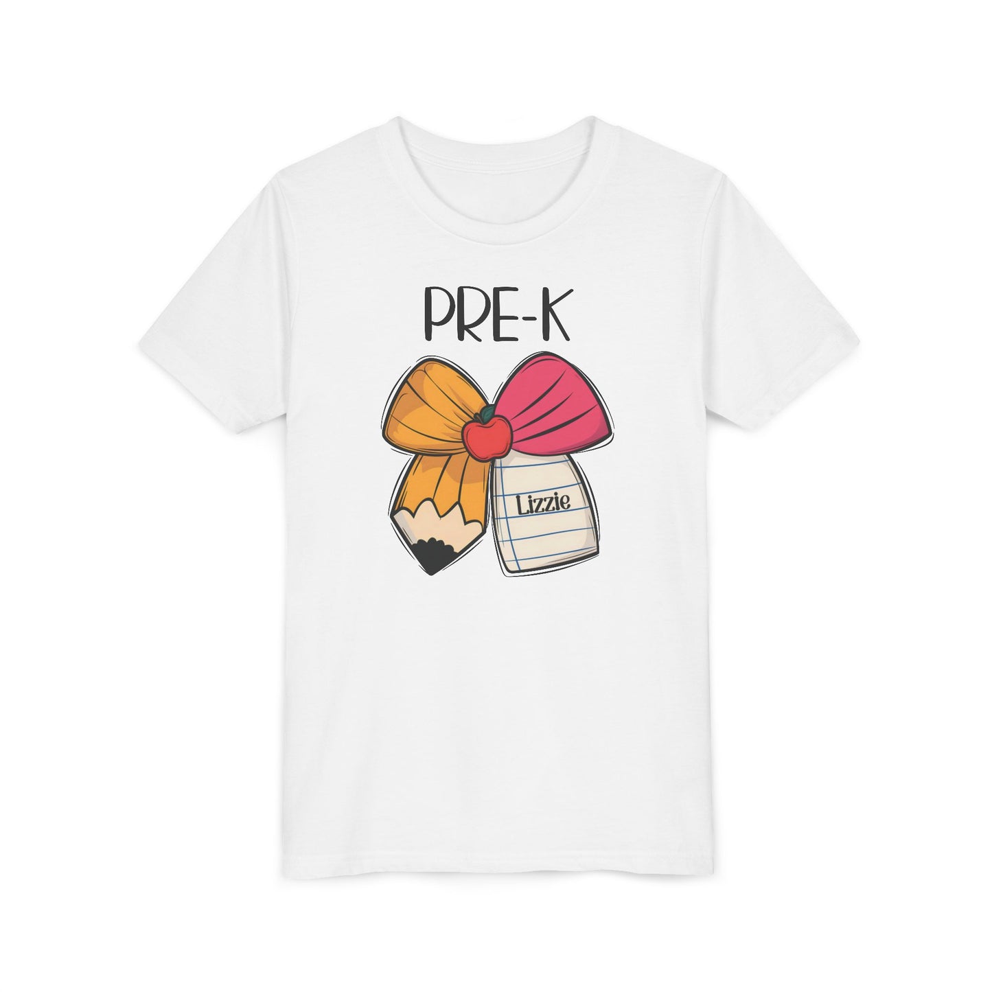 Custom Pre-K Bow Youth T-Shirt