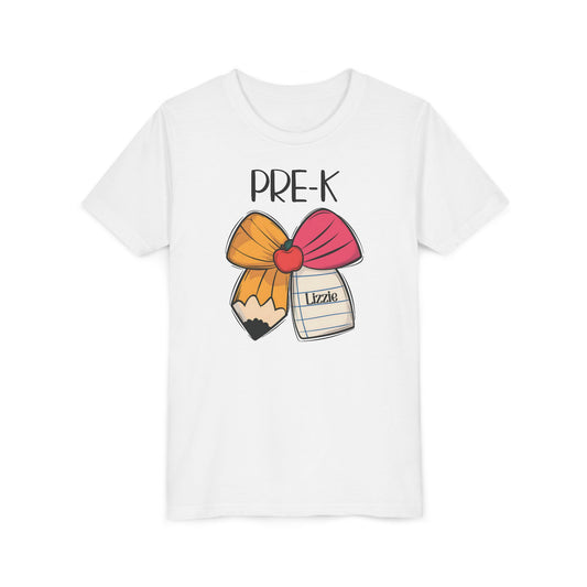 Custom Pre-K Bow Youth T-Shirt