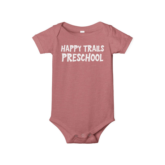 Custom School Name Infant Jersey Outlined One Piece