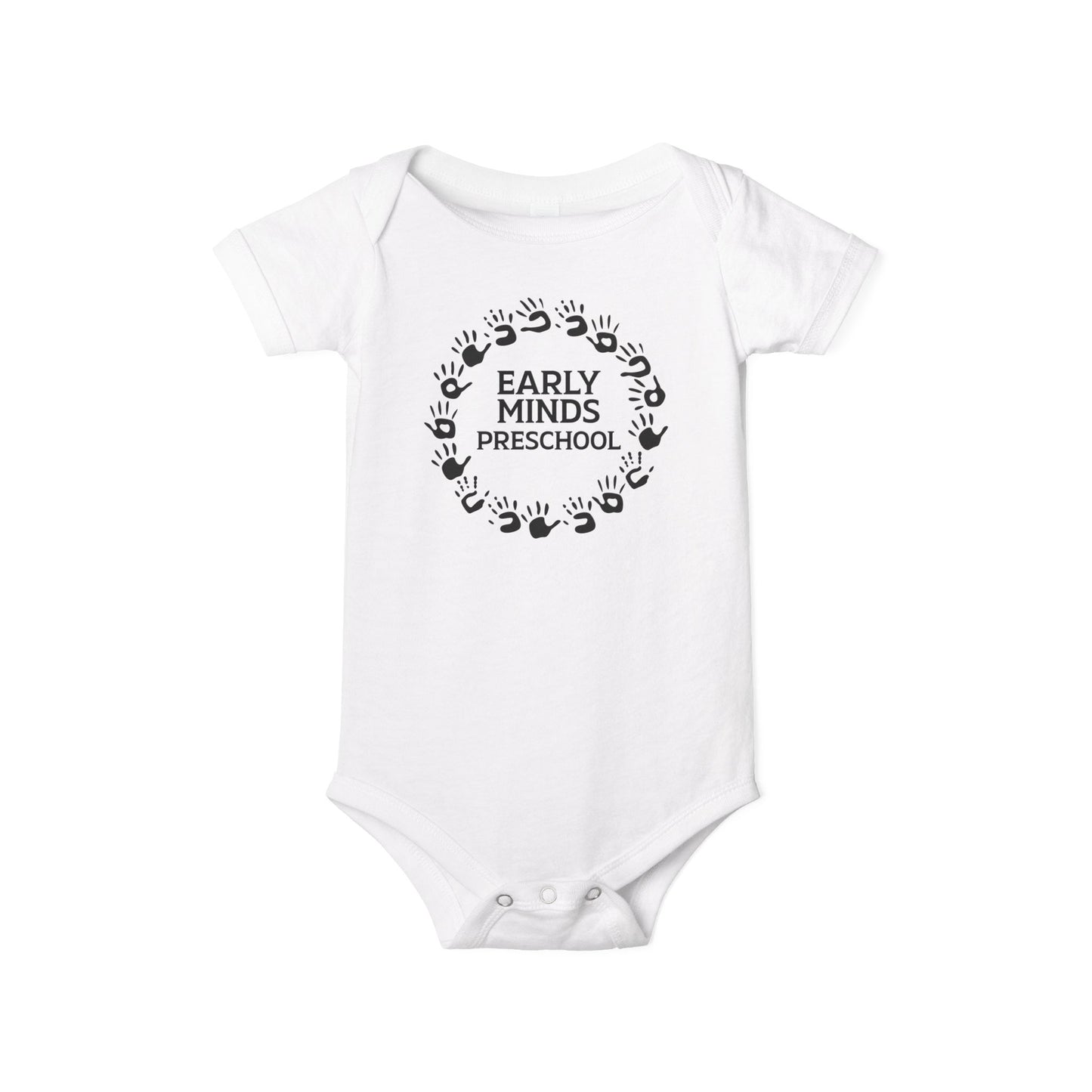 Custom Circle Handprints Infant Jersey One Piece