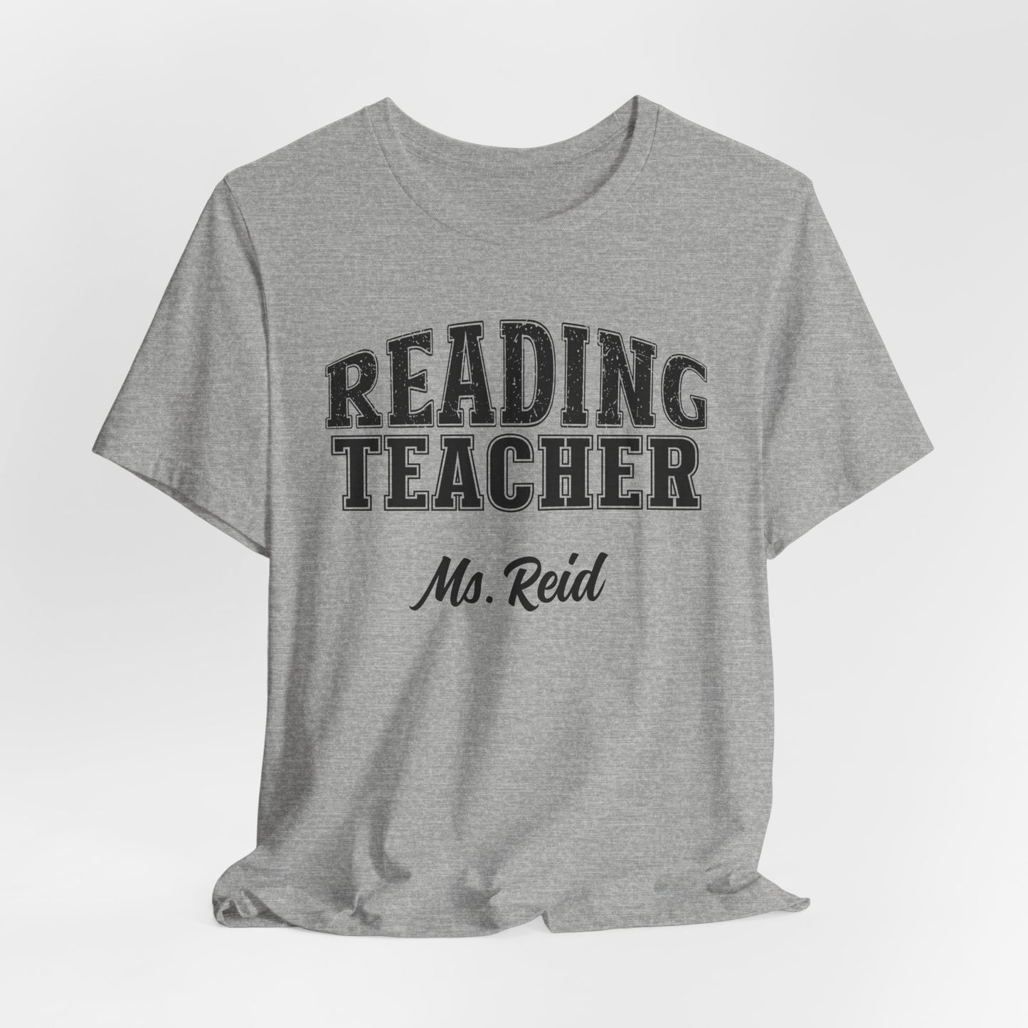 Custom Unisex Reading Teacher T-Shirt