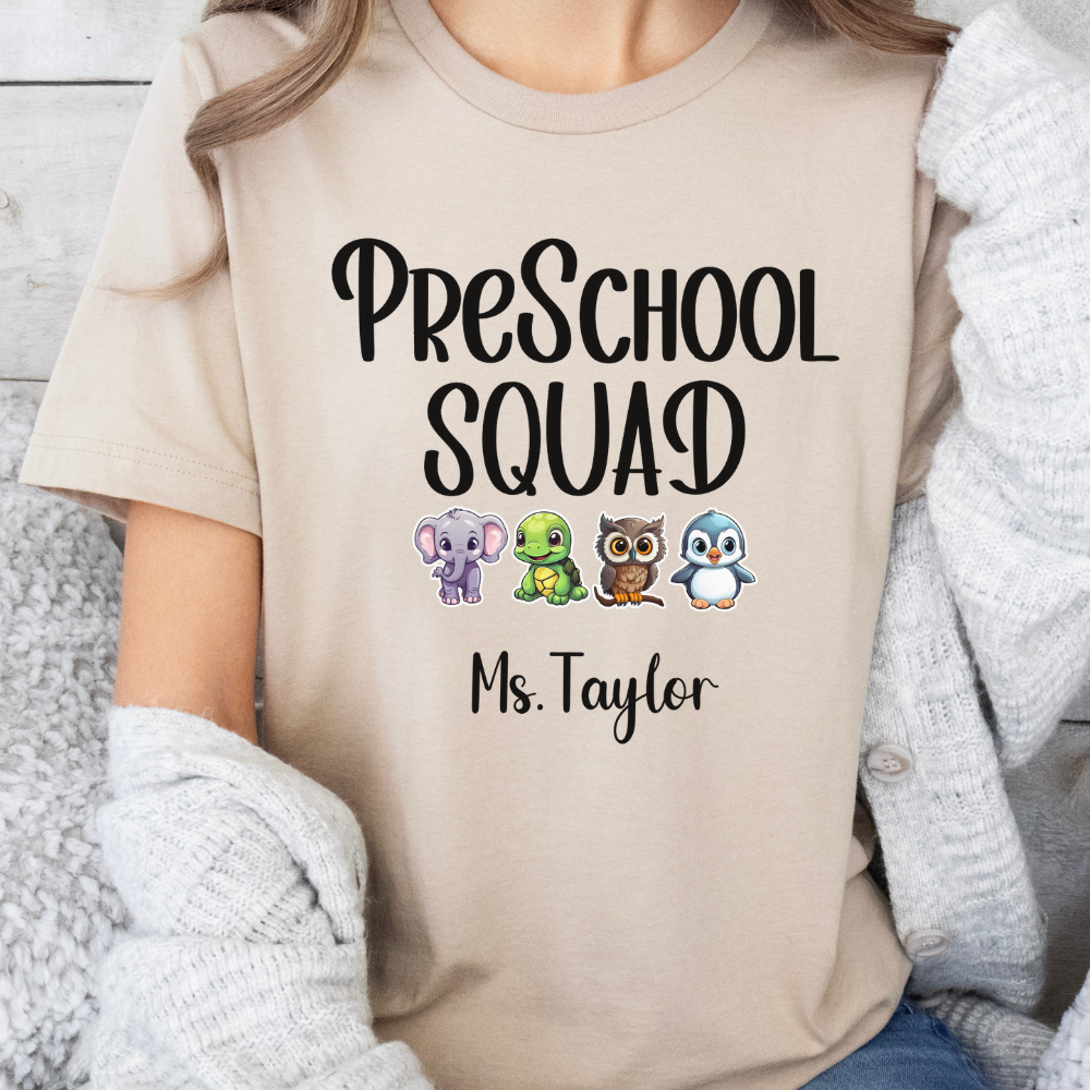 Custom Unisex PreSchool Squad T-Shirt