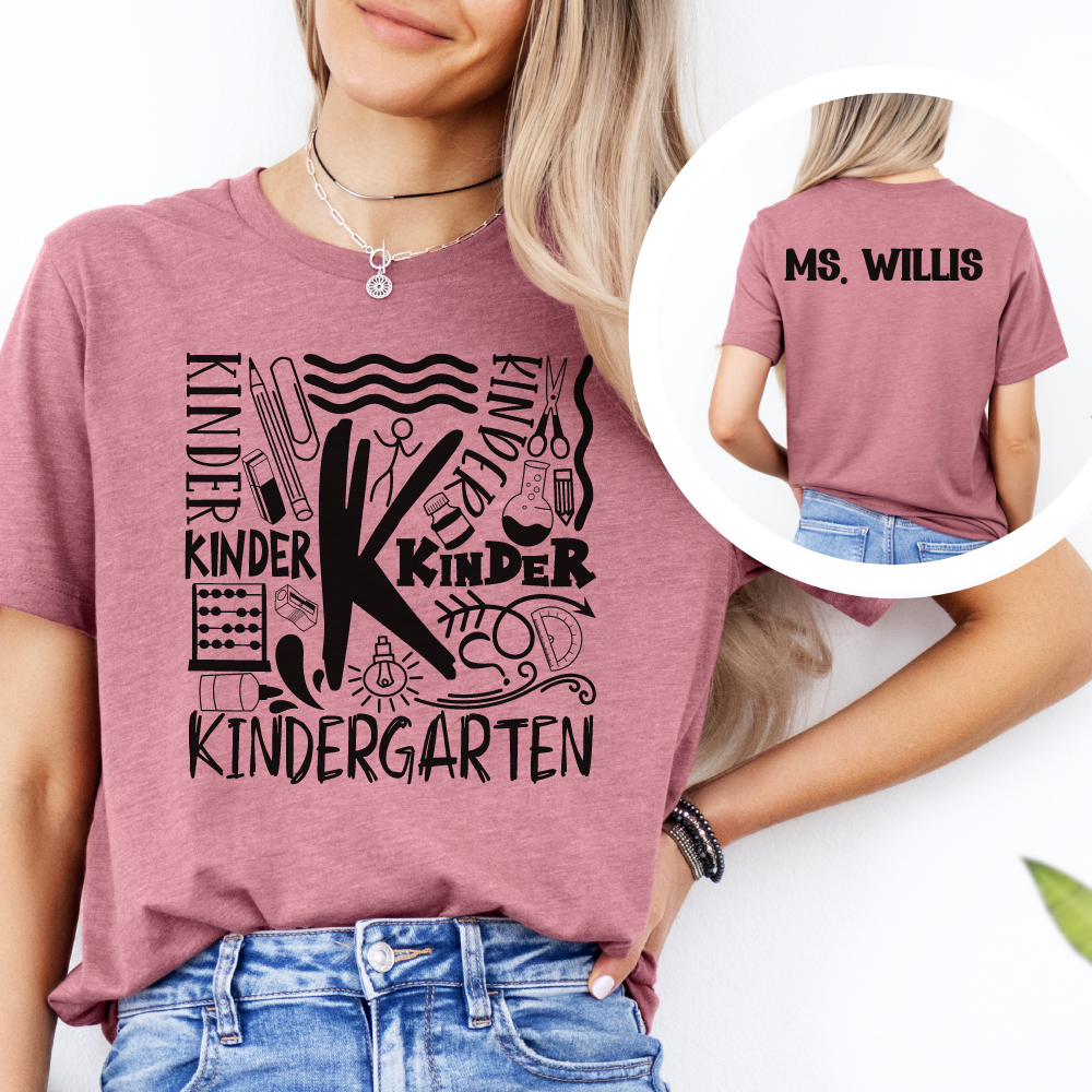 Custom Unisex Kindergarten T-Shirt