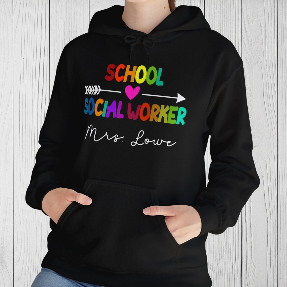 Custom Unisex School Social Worker Hoodie