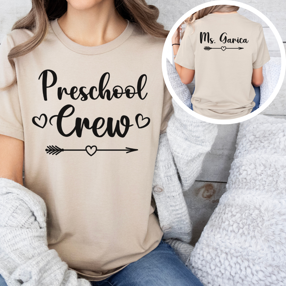 Custom Unisex Preschool Crew T-Shirt