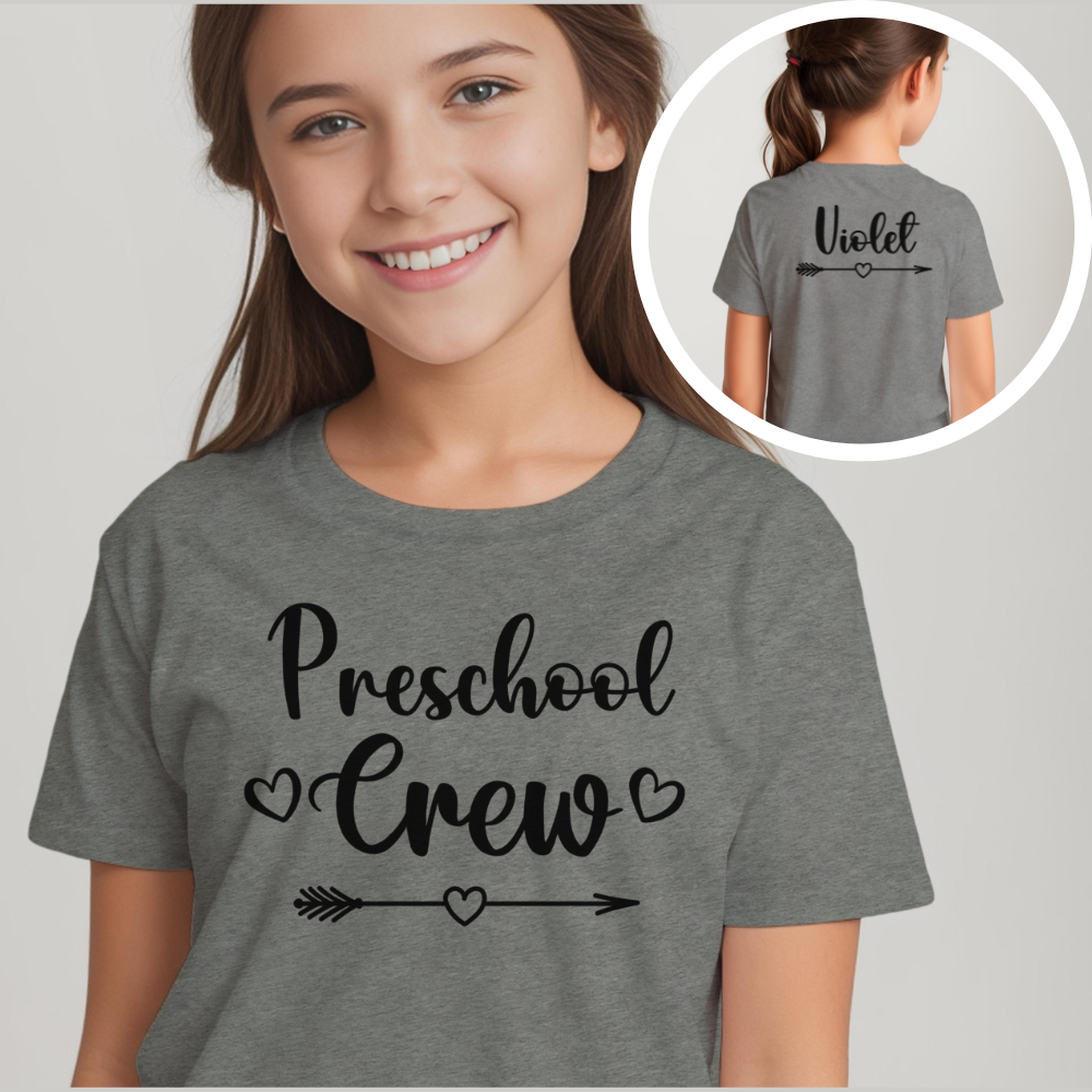 Custom Preschool Crew Youth T-Shirt