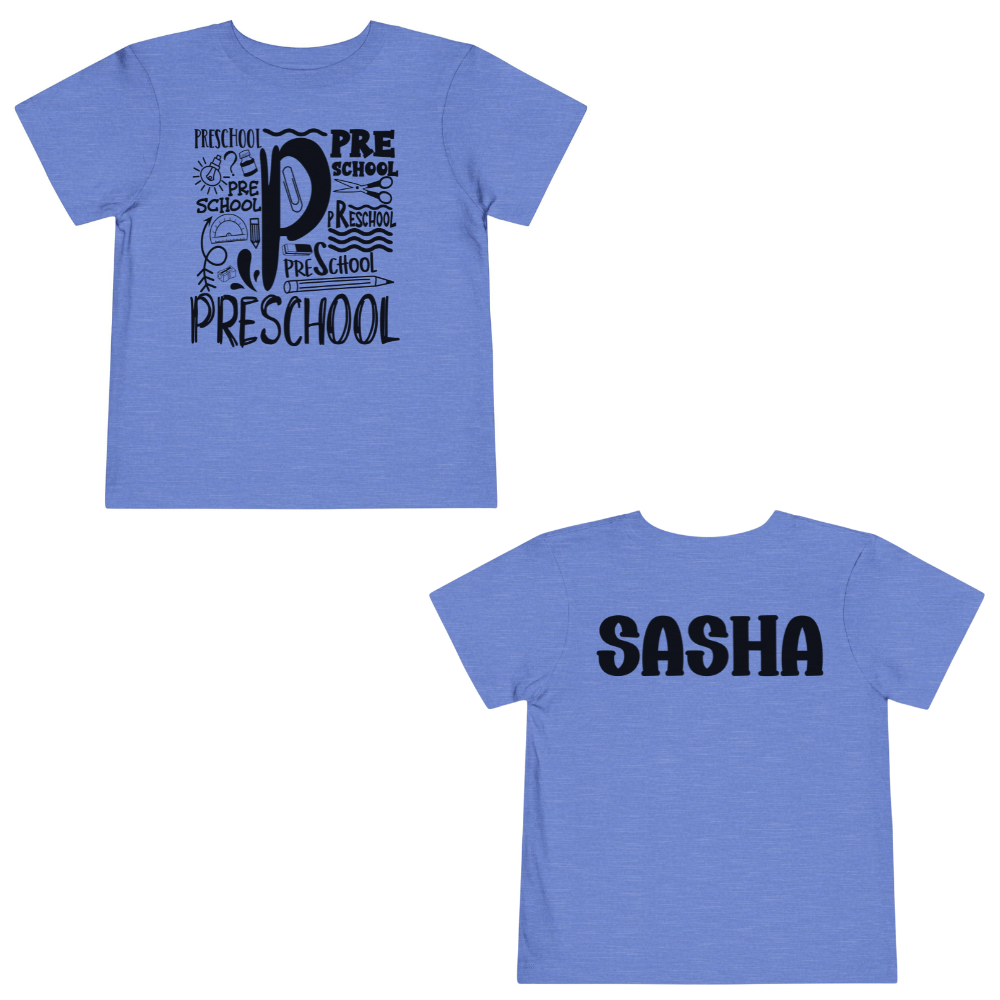 Custom Preschool Toddler T-Shirt