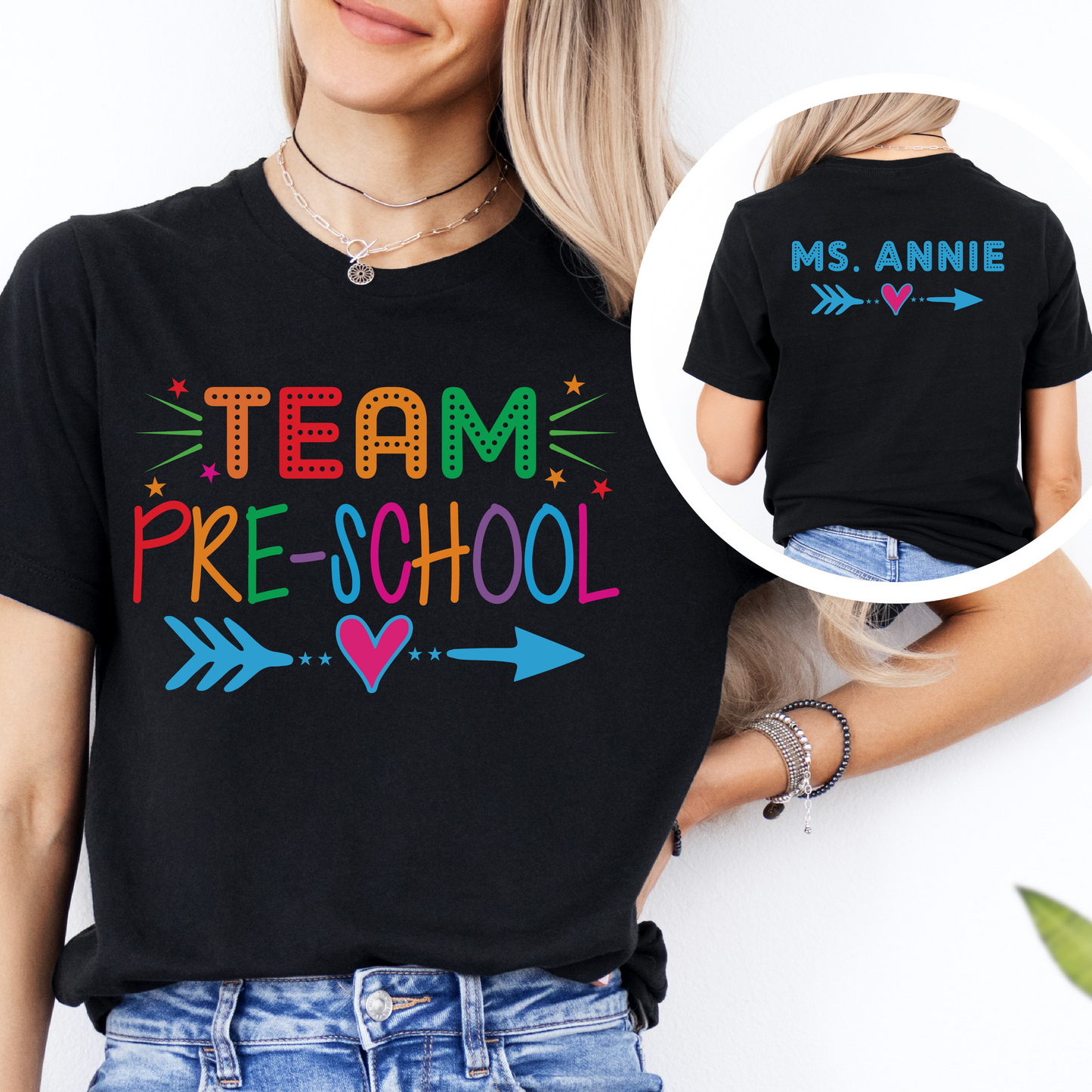 Custom Unisex Colorful Team Preschool T-Shirt