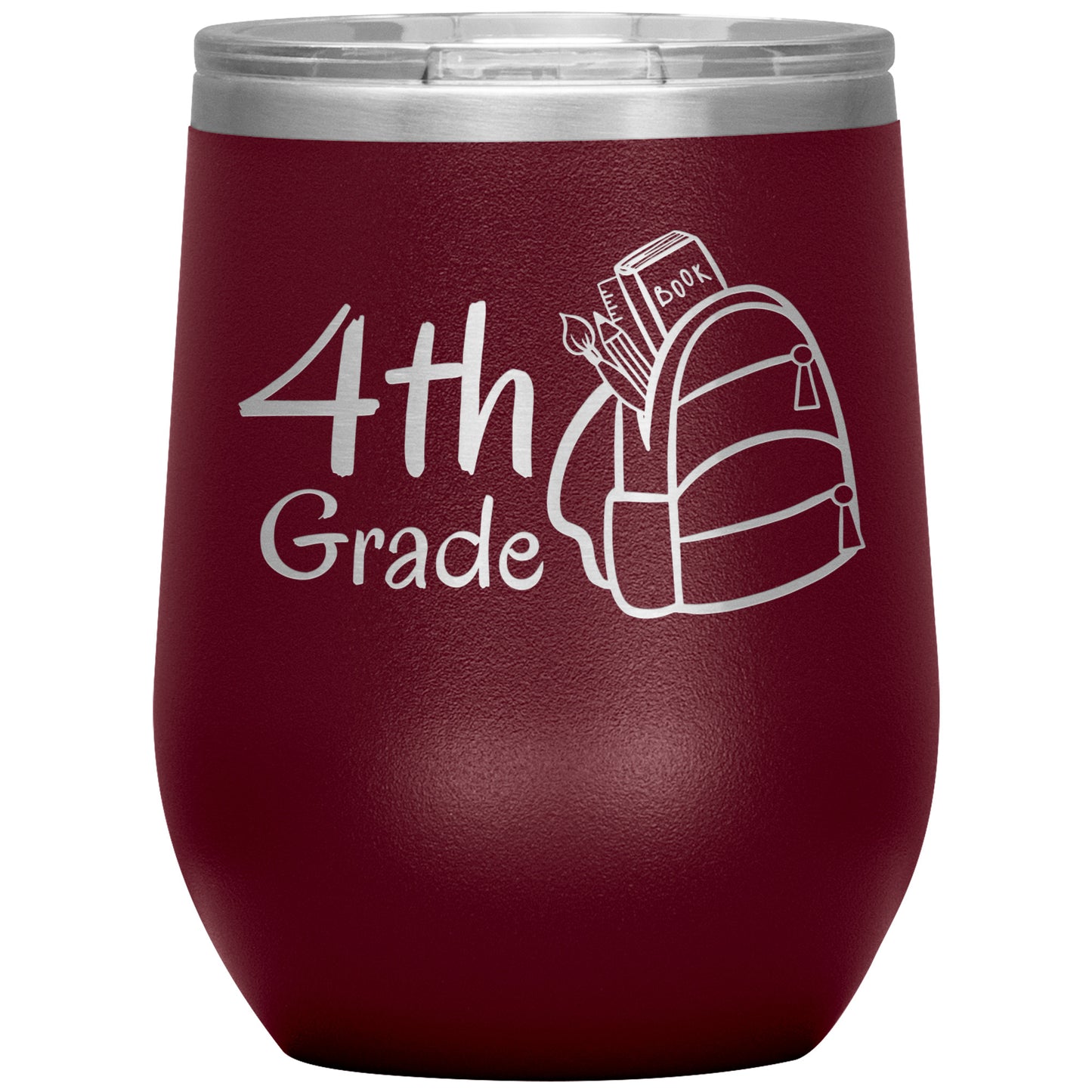 4th Grade Wine Tumbler 📚
