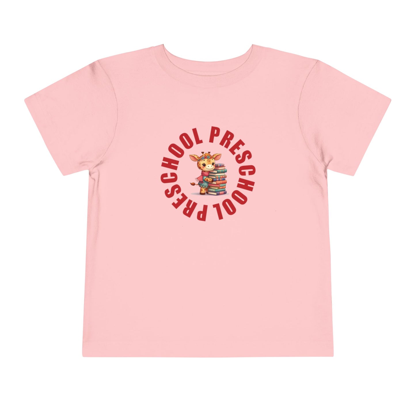 Custom Preschool Giraffe with Books T-Shirt