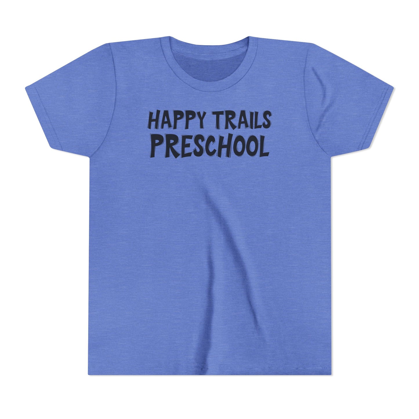Custom School Name Bold Outlined Youth T-Shirt