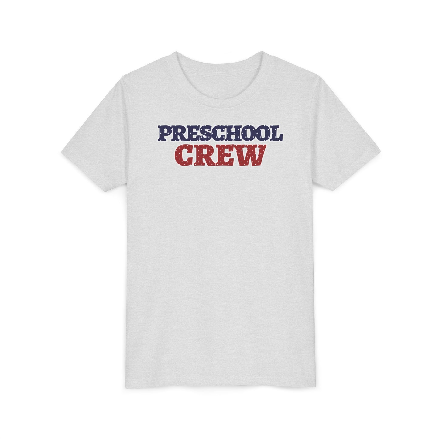 Custom Polka Dot Preschool Crew Youth T-Shirt