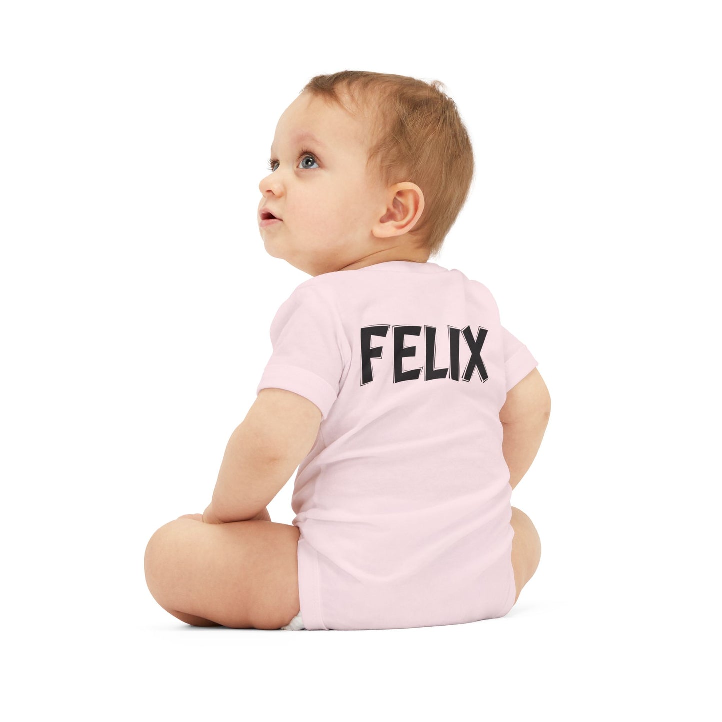 Custom School Name Infant Jersey Outlined One Piece
