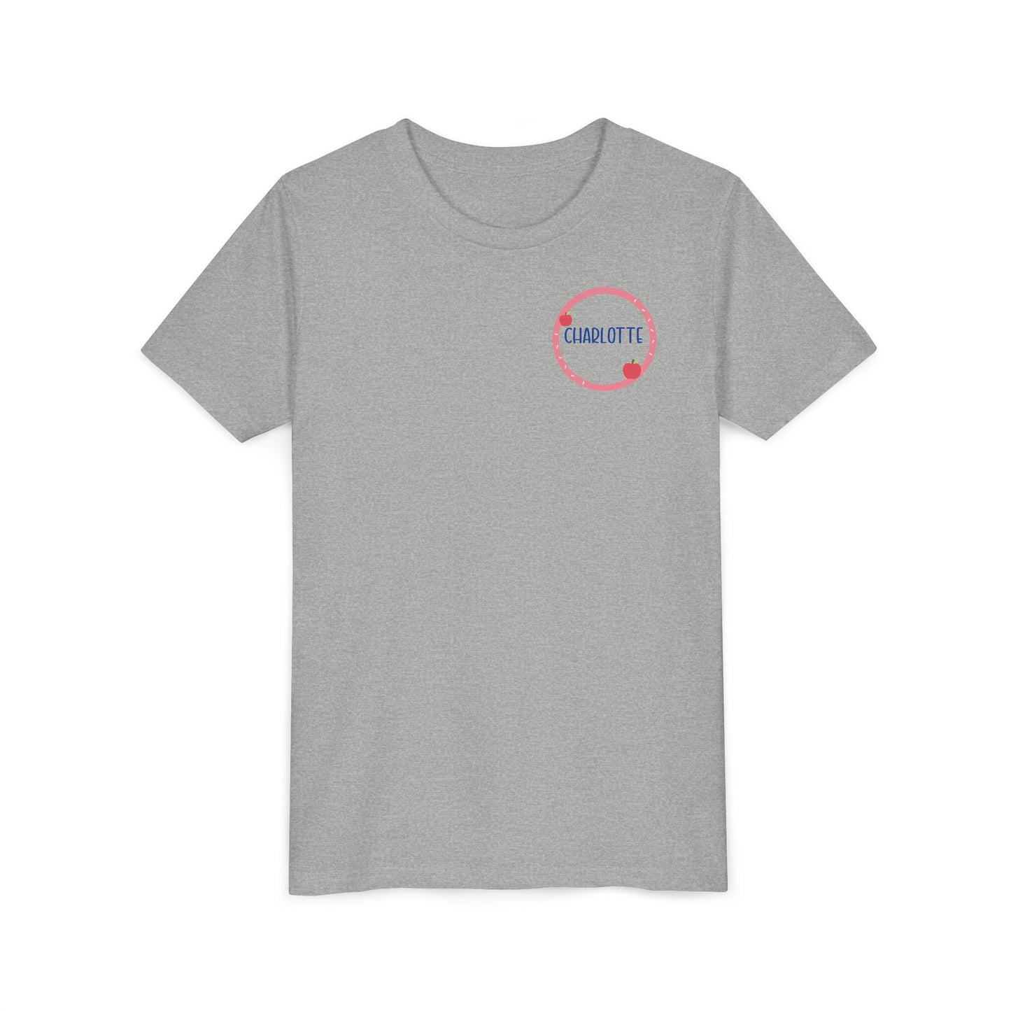 Custom Apple Circle Youth T-Shirt