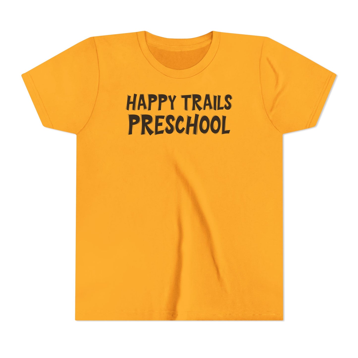 Custom School Name Bold Outlined Youth T-Shirt